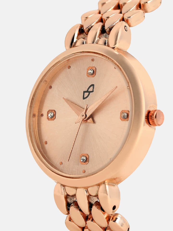 The Giorno-Venin Round Watch - Rose Gold