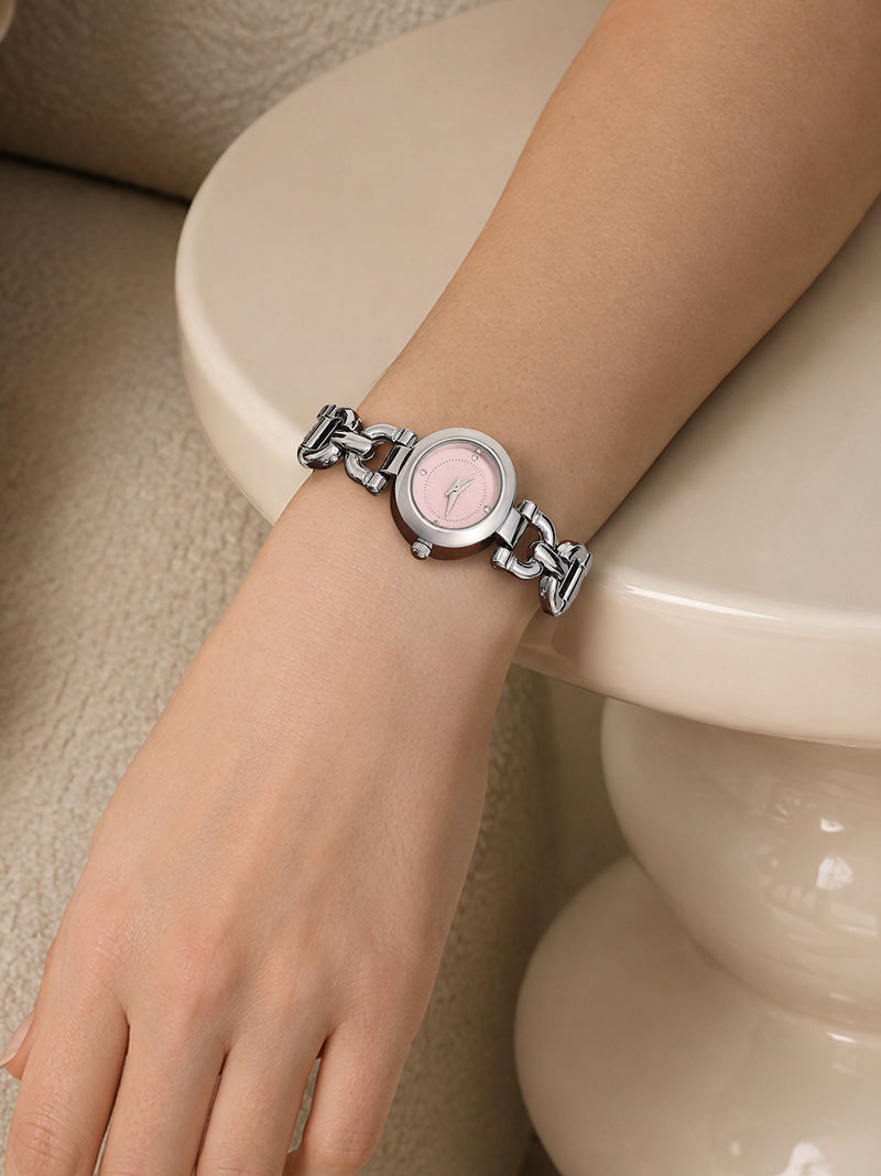 The Champagne Luxe Watch - Silver