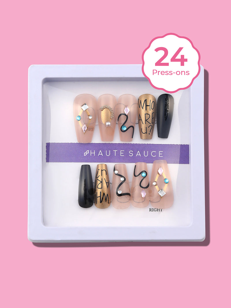 The Soiree Press-On Nails - Metallic Silver