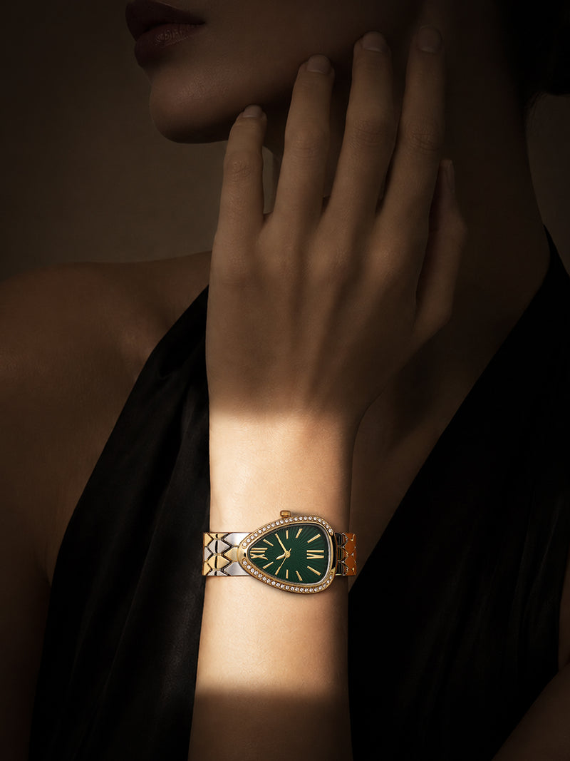 The Aurora Dual Tone Watch - Gold