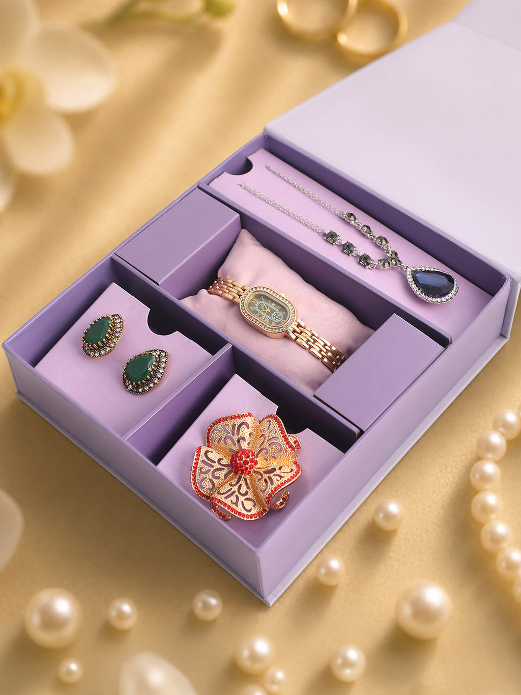 The Wedding Edit - Watch + Jewellery Gift set