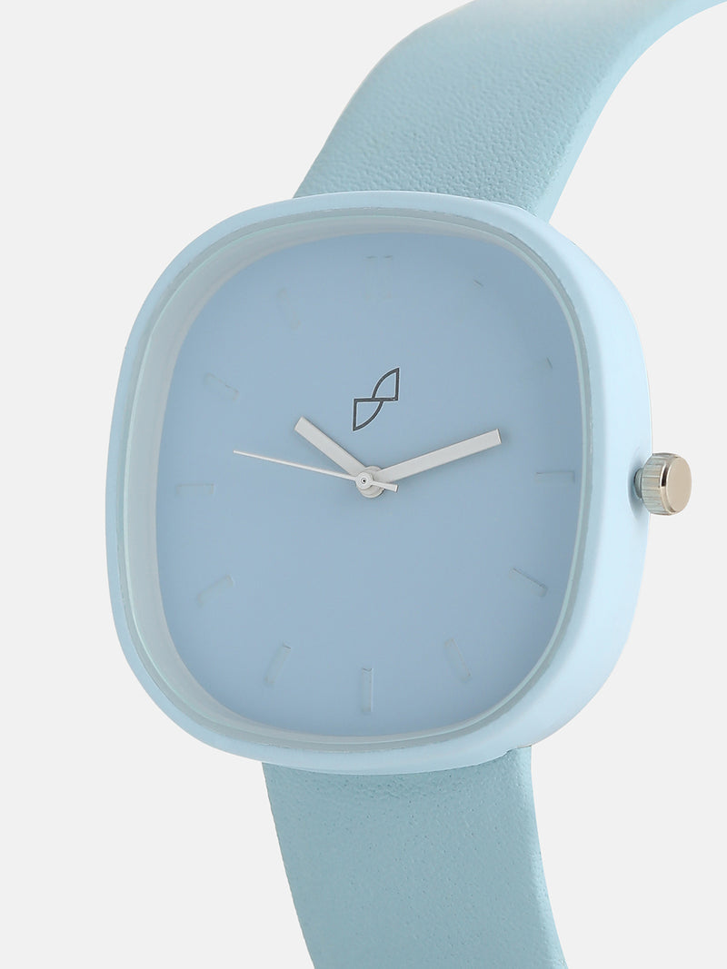 The Off-Duty Cushion Watch - Powder Blue