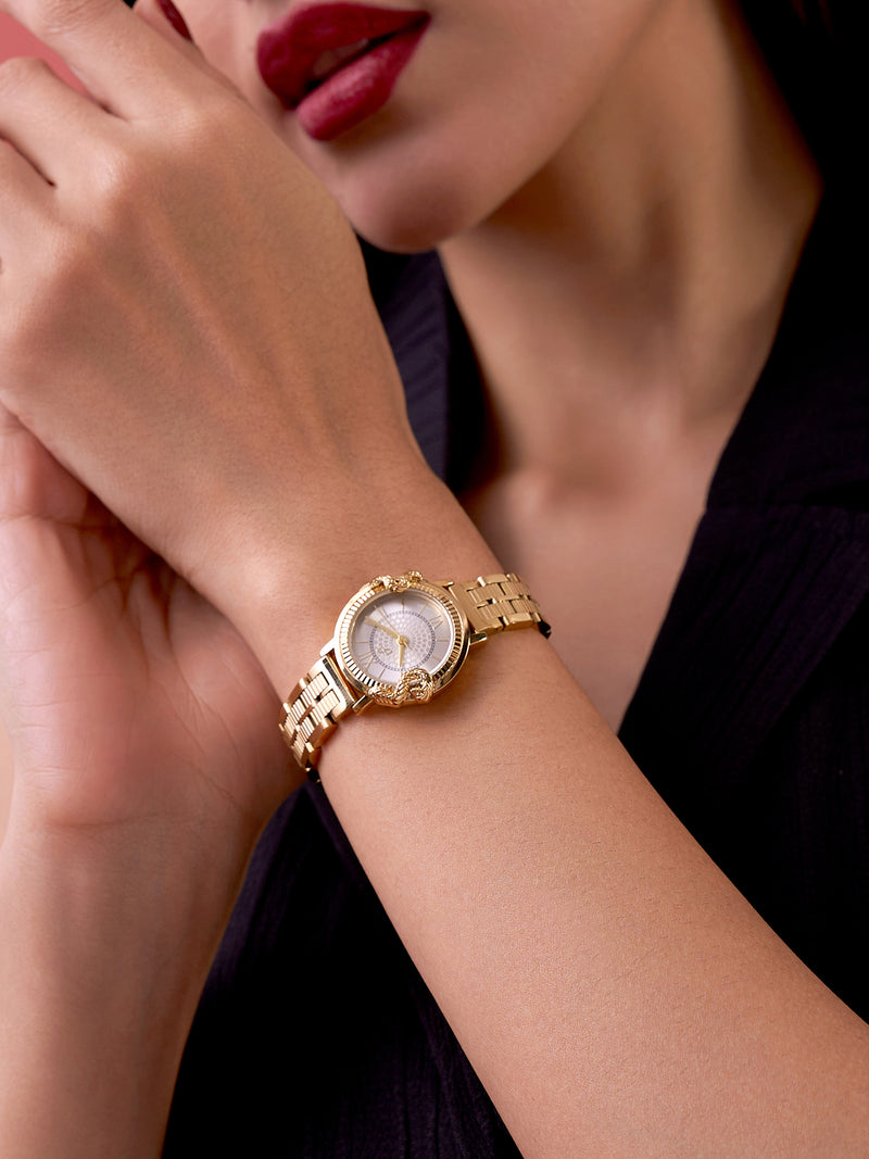 The Crystal Royale Watch - Gold Silver