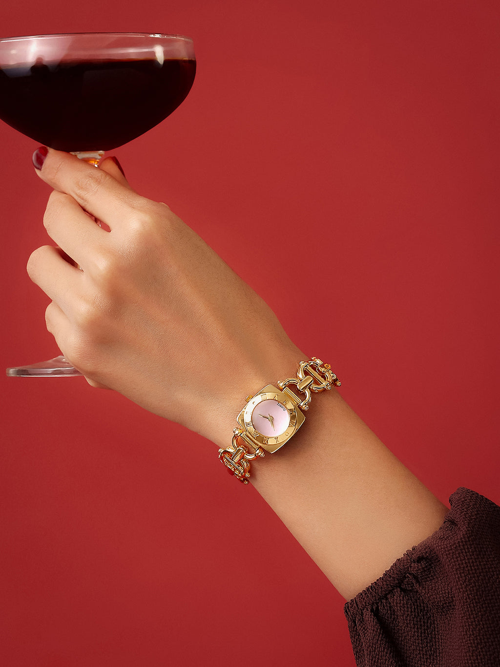 The Rosé Pearl Watch - Blush Gold