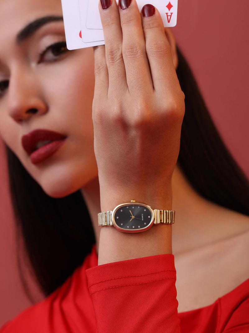 The Emerald Oval Watch - Royal Gold