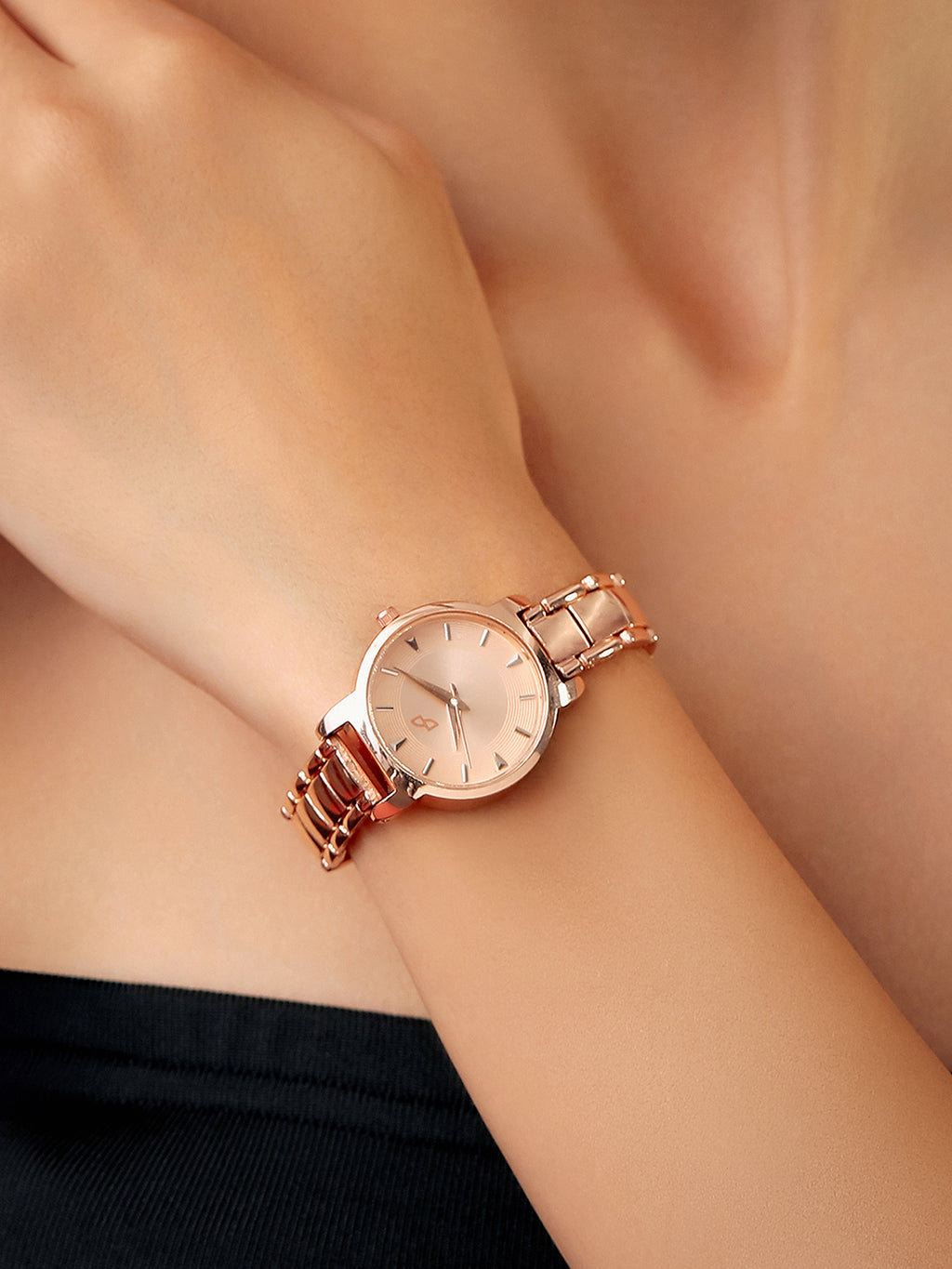 The Rosé Sunray Watch - Champagne Rose