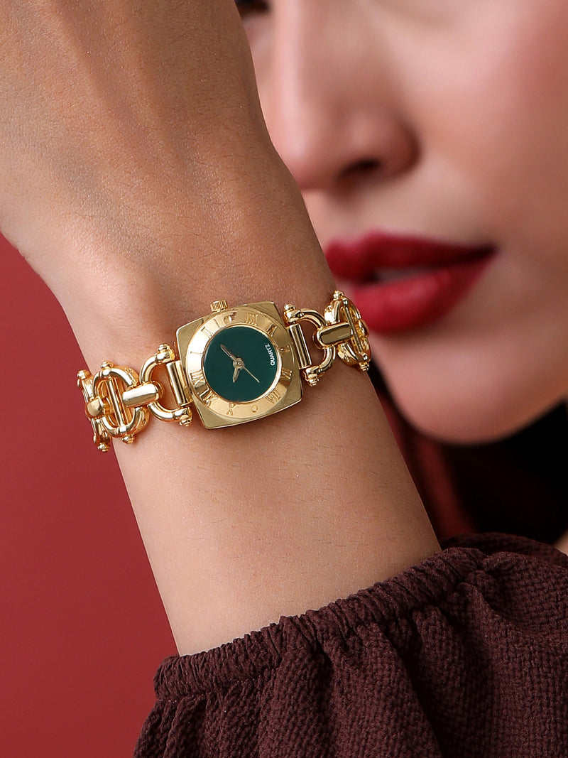The Emerald Classic Watch - Gold