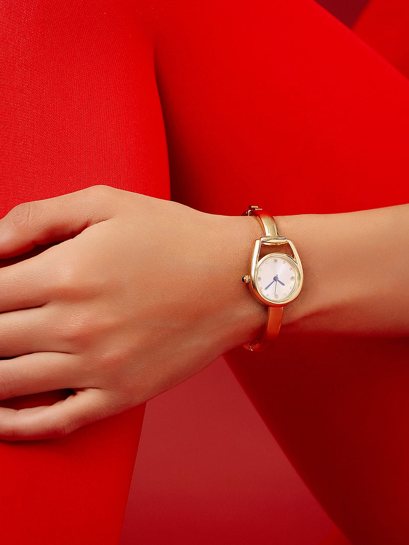 The Ivory Luxe Watch - Gold