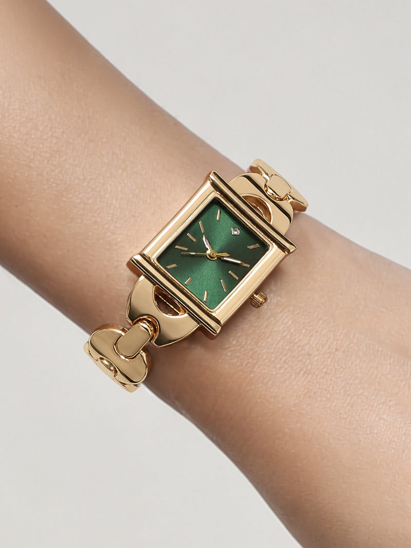 The Victoria Rectangle Watch - Gold