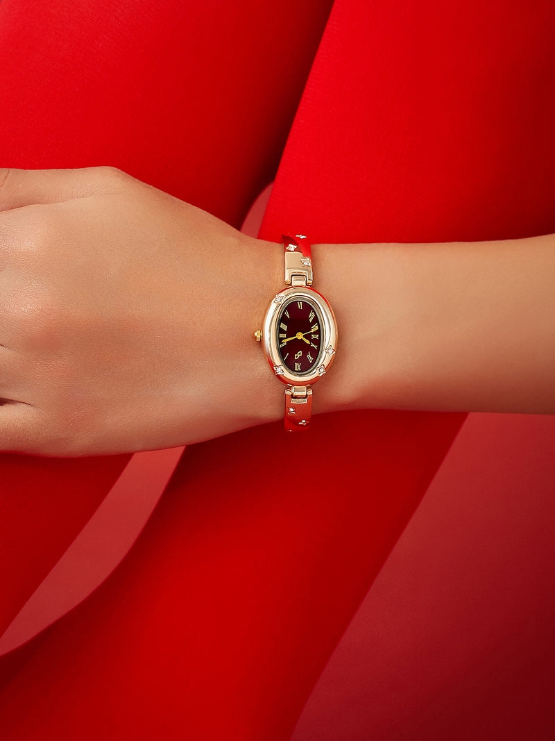 The Noir Halo Watch - Rose Gold