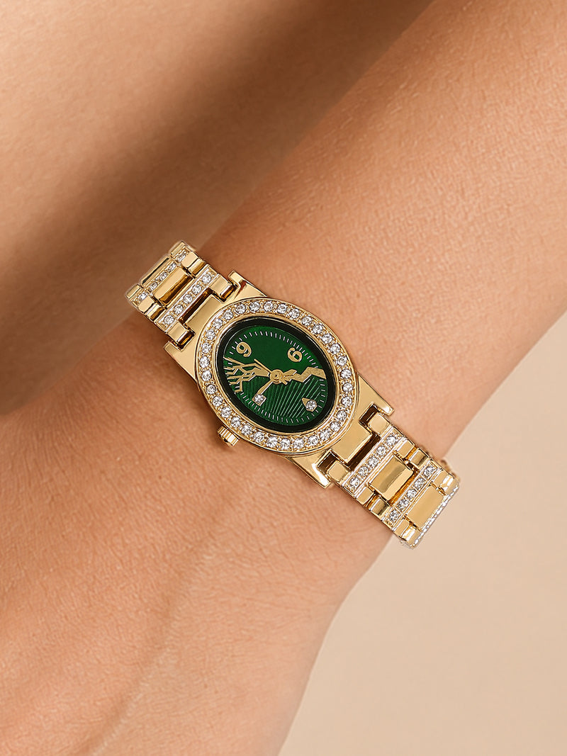 The Seraphina Oval Watch - Gold