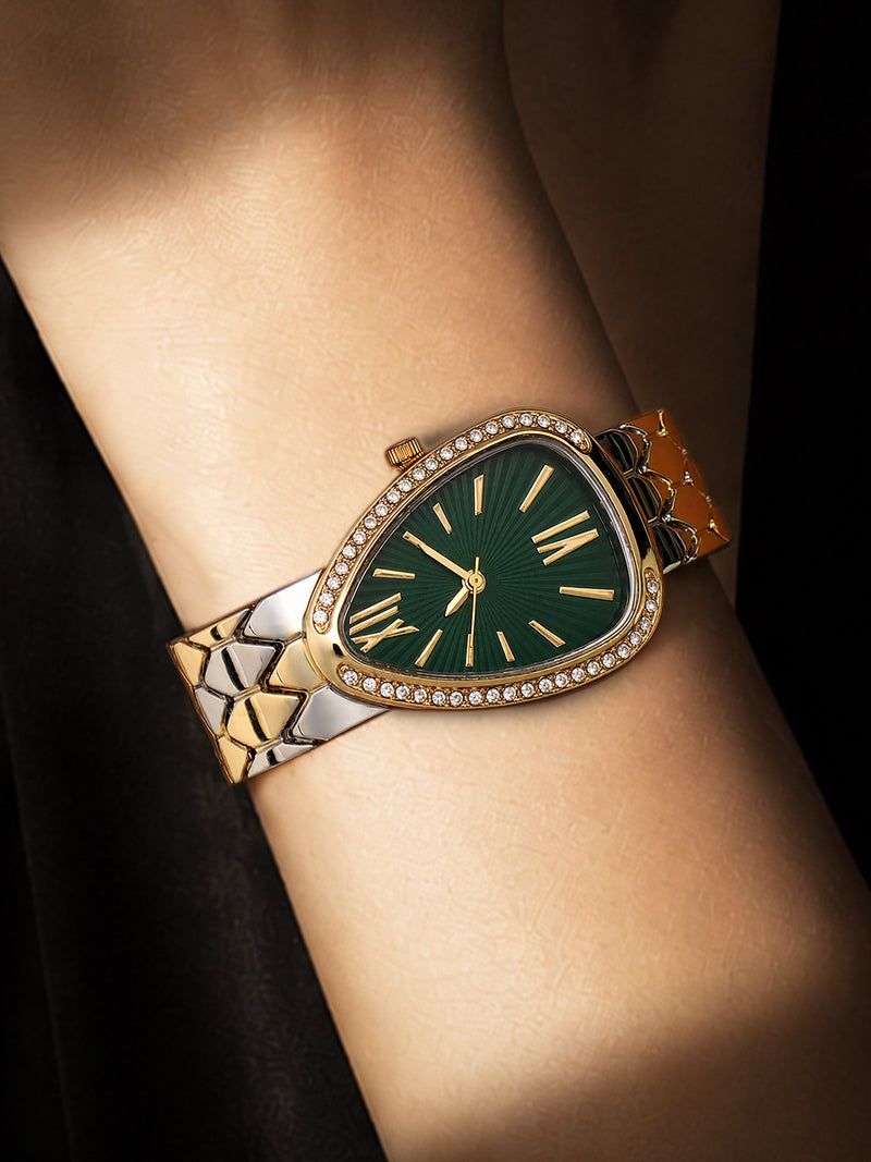 The Aurora Dual Tone Watch - Gold