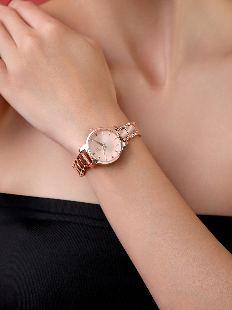 The Rosé Sunray Watch - Champagne Rose
