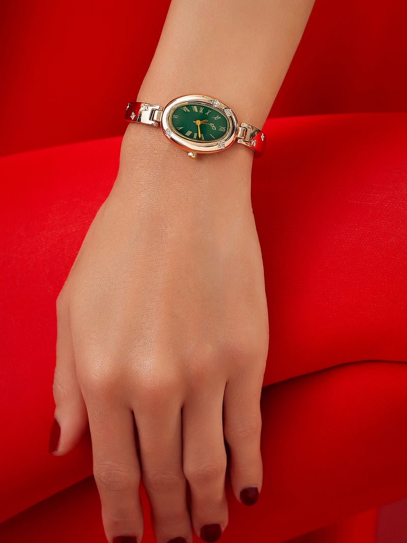 The Noir Halo Watch - Rose Gold