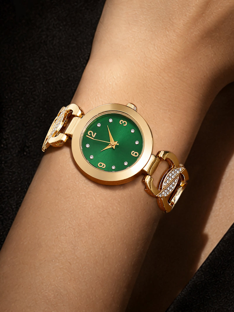 The Elara Luxe Bracelet Watch - Gold