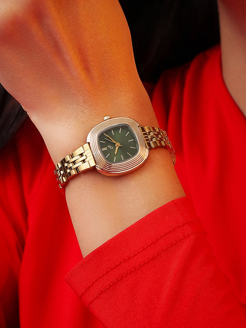 The Emerald Heritage Watch - Gold