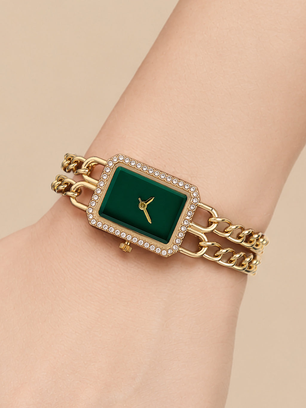 The Kensington Rectangle Watch - Gold
