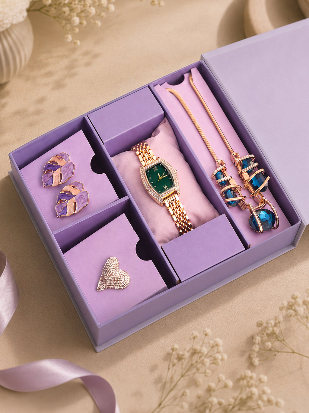 The Birthday Edit - Watch + Jewellery Gift set