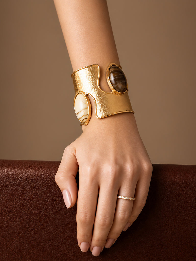 The Midnight Eclipse Stone Cuff