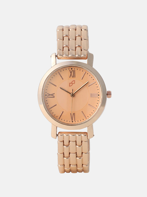 The Classic Sunray Dial Watch - Champagne Gold