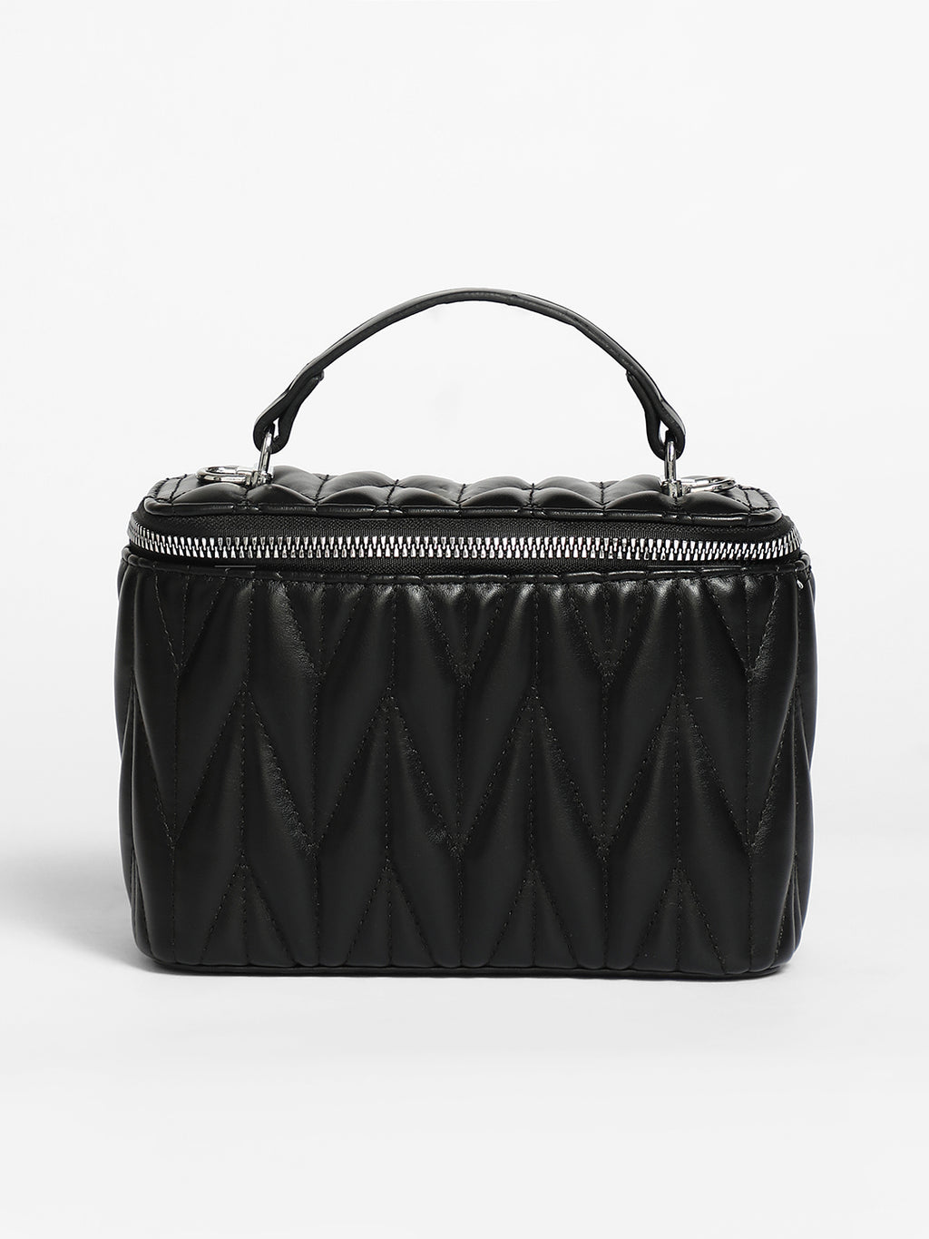 Quilted Box Bucket Bag