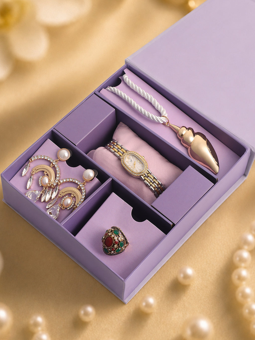 The Wedding Edit - Watch + Jewellery Gift set