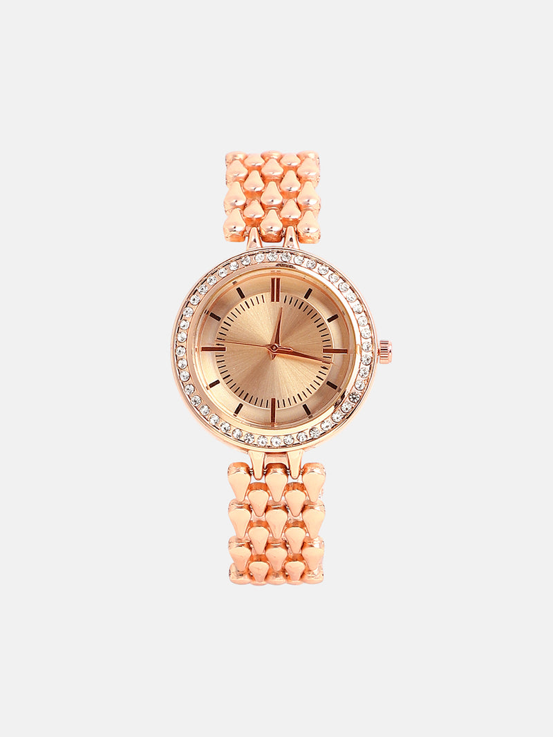 The Drip Round Watch - California Gold
