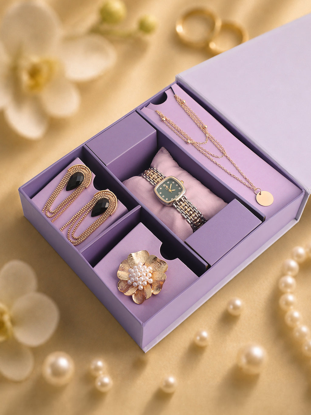 The Wedding Edit - Watch + Jewellery Gift set