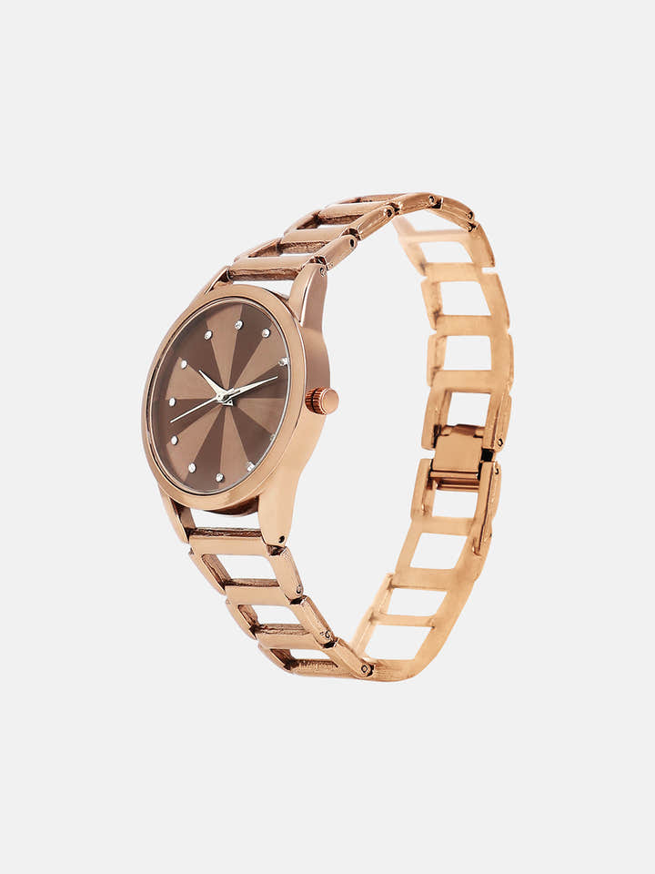 The Fetter Round Watch - Umber Brown