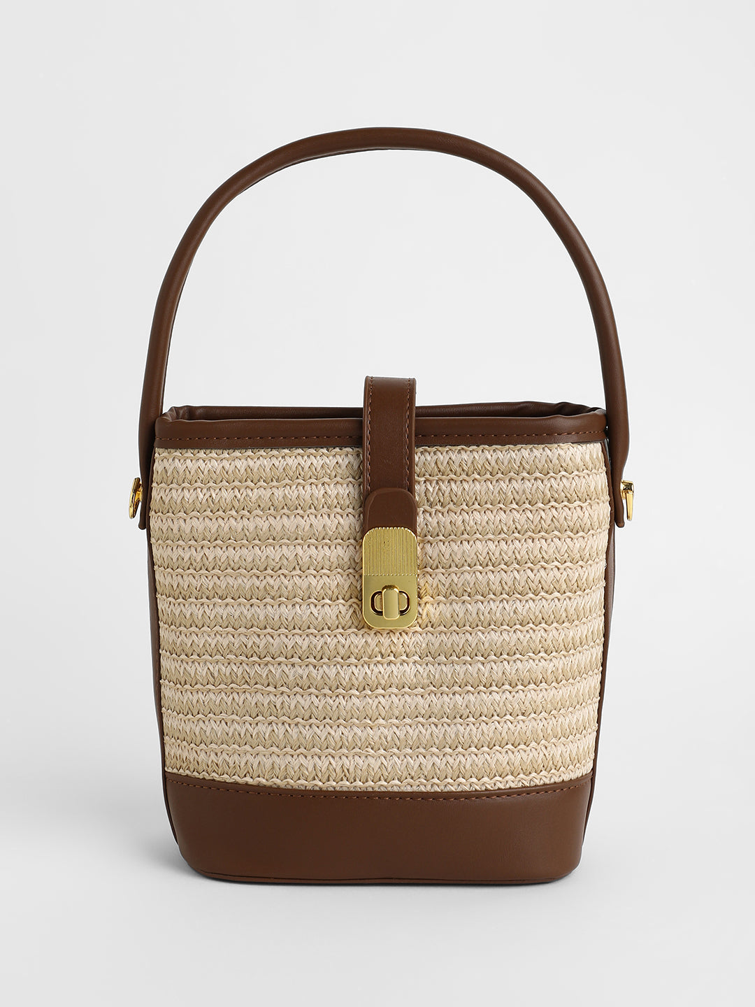 The Portofino Bucket Bag - Jute Beige