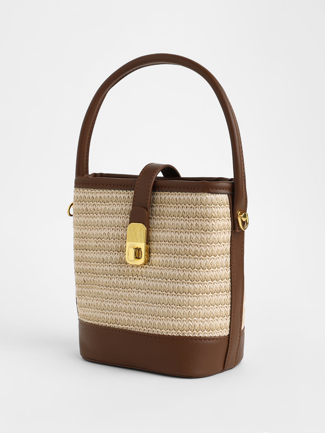 The Portofino Bucket Bag - Jute Beige
