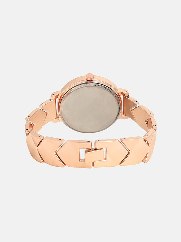 The Droplet Round Watch - California Gold