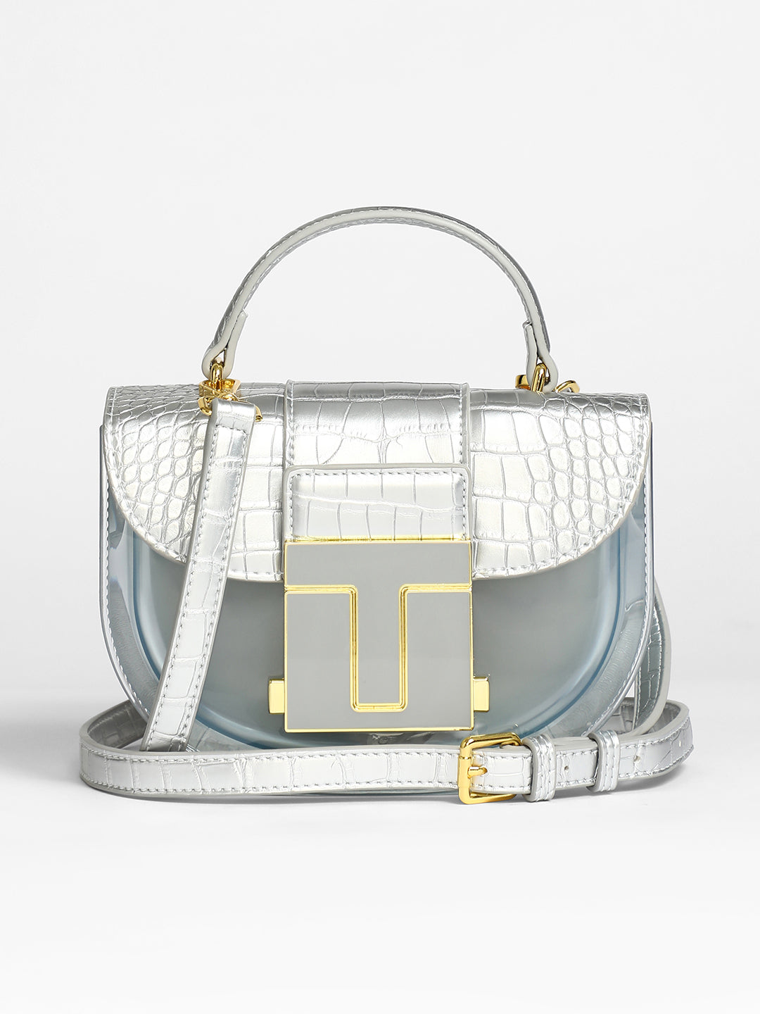 Frosted Block Hand Bag