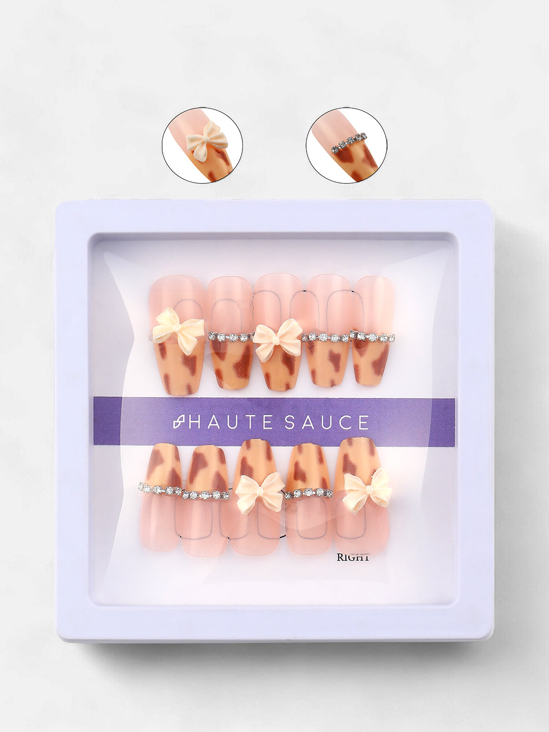 The Cottagecore Press-On Nails - Buff Beige:Ash Brown