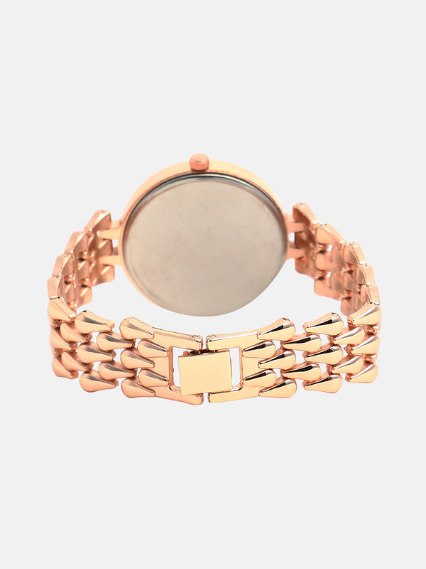 The Drip Round Watch - California Gold