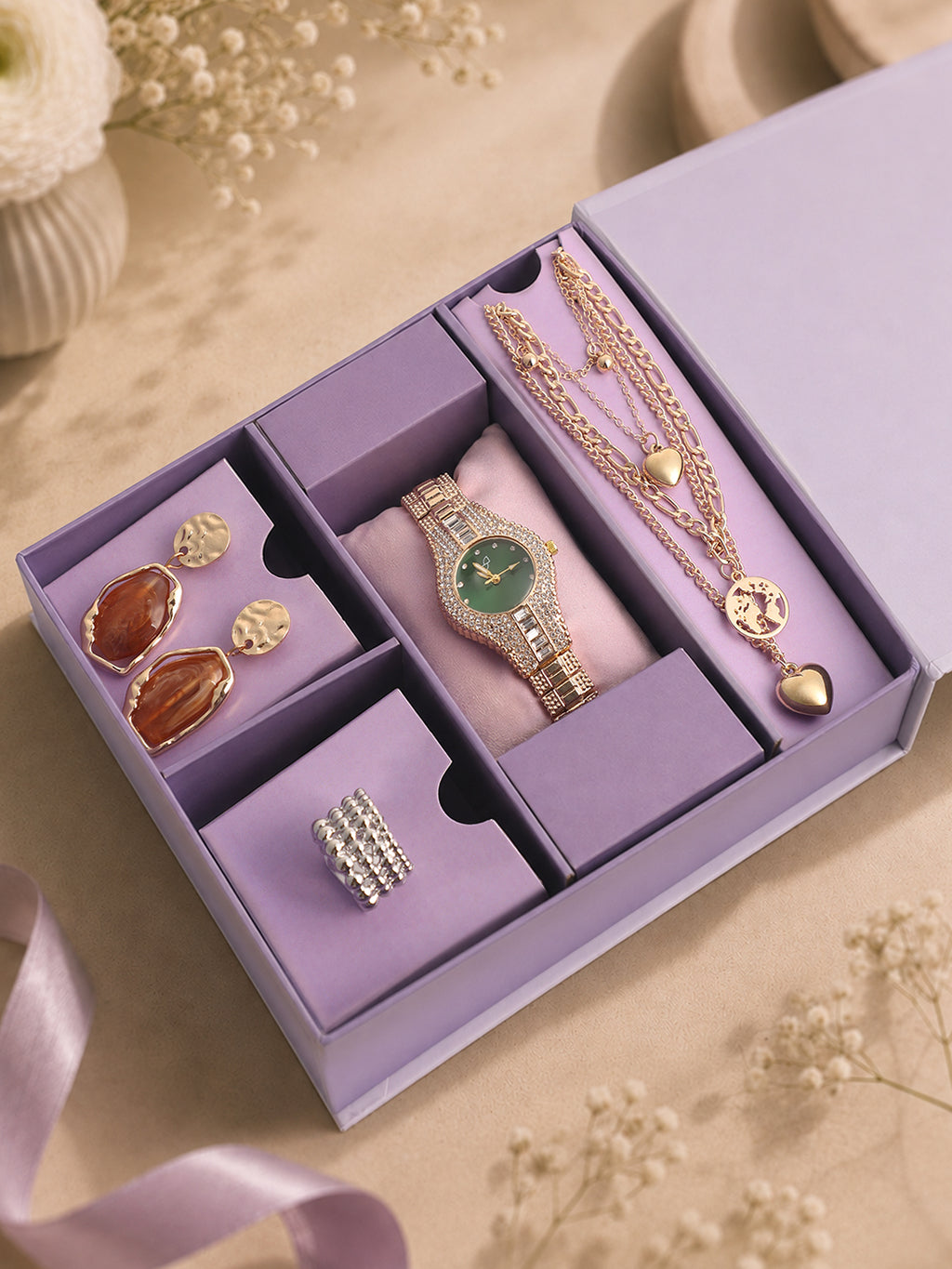 The Birthday Edit - Watch + Jewellery Gift set