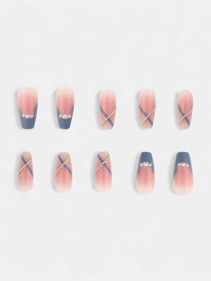 The Oceanea Press-On Nails - Teal Green