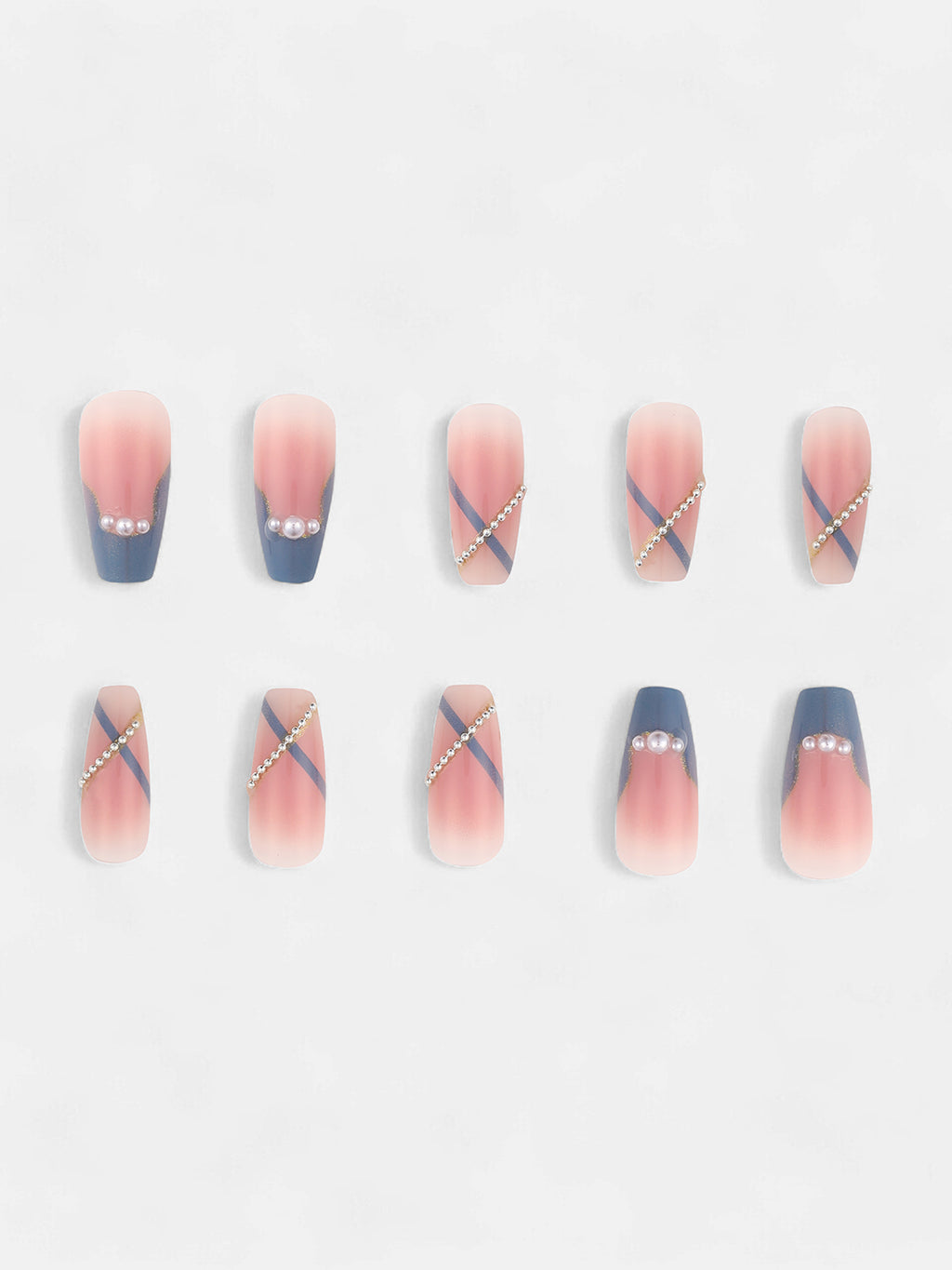 The Oceanea Press-On Nails - Teal Green