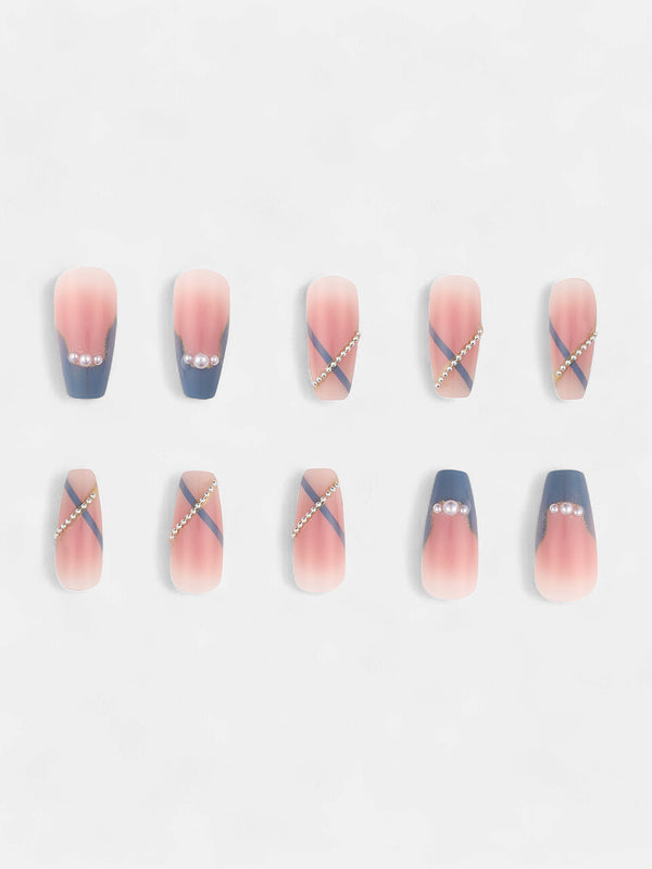 The Oceanea Press-On Nails - Teal Green