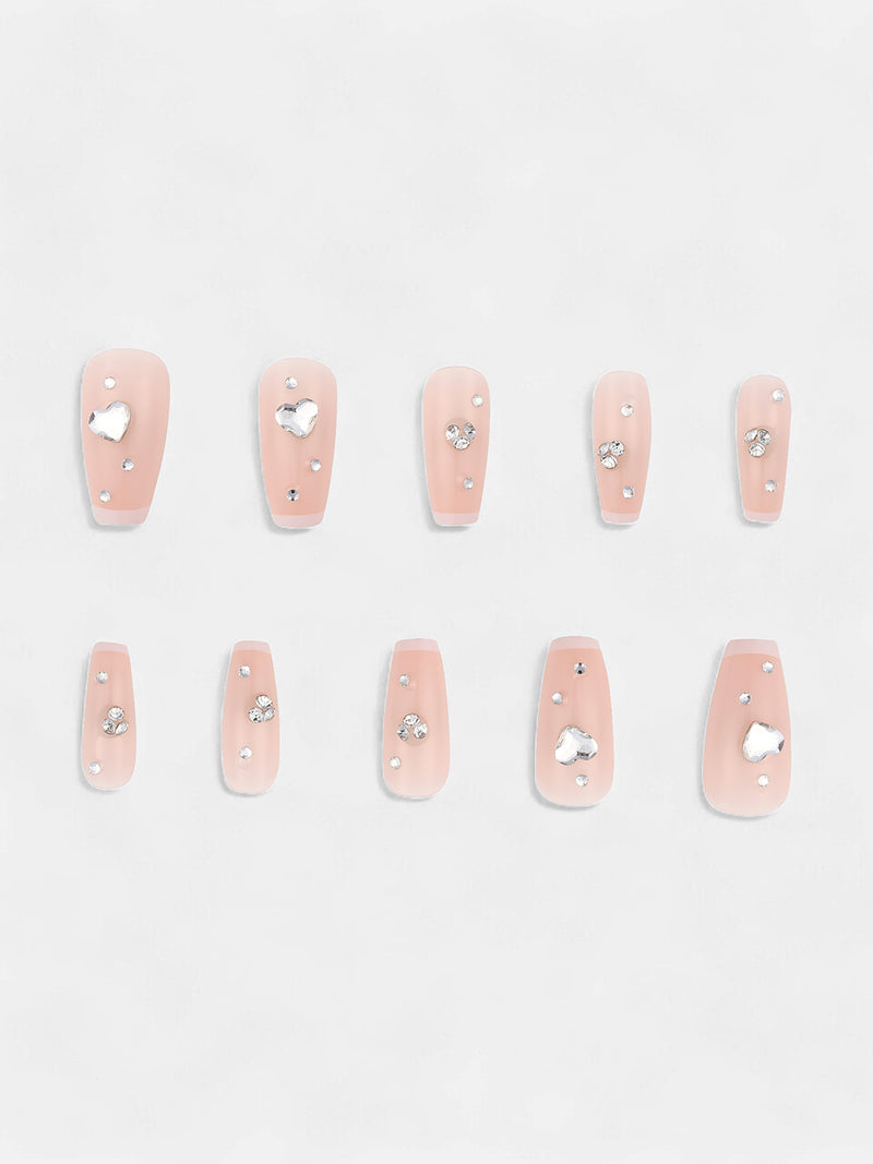 The Bijou Press-On Nails - Nude Pink