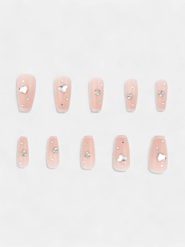 The Bijou Press-On Nails - Nude Pink