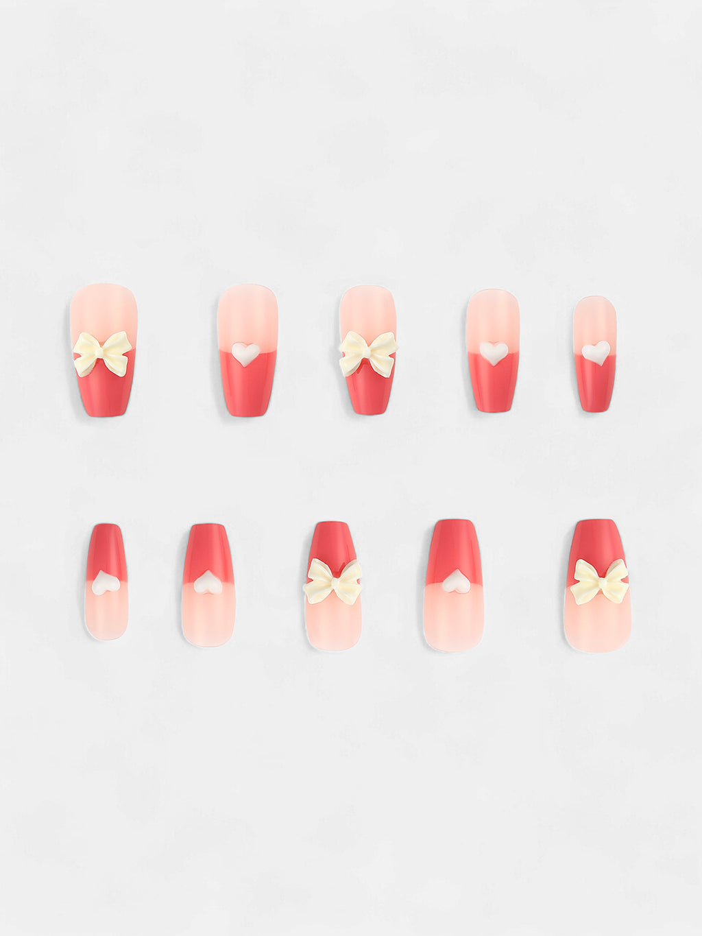 The Arc Cuore Press-On Nails - Watermelon Pink