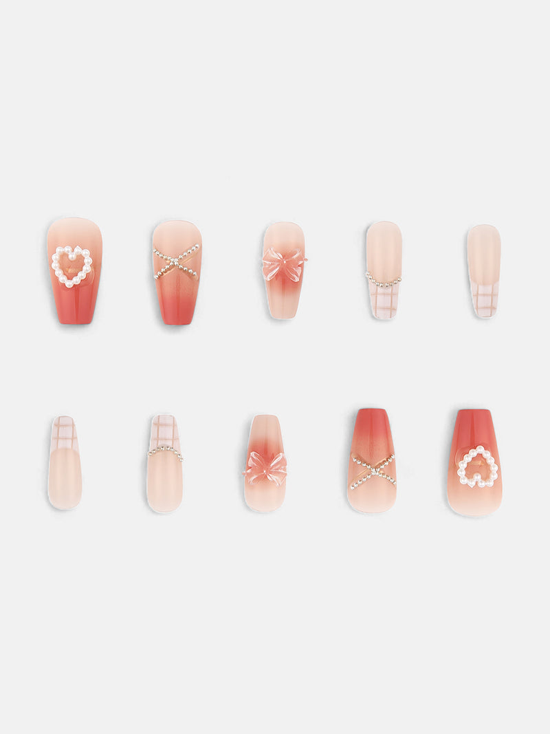 The Barbiesque Press-On Nails - Rouge Pink