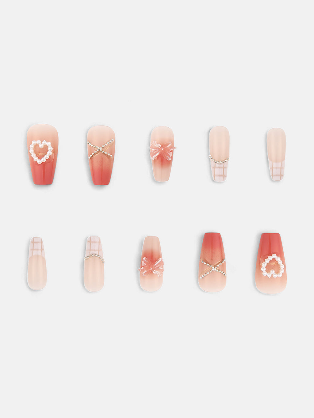 The Barbiesque Press-On Nails - Rouge Pink