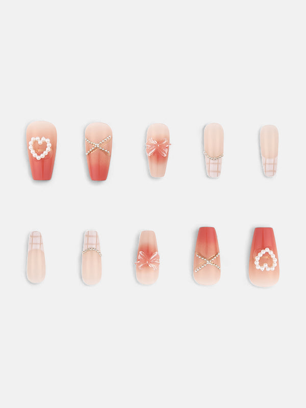 The Barbiesque Press-On Nails - Rouge Pink