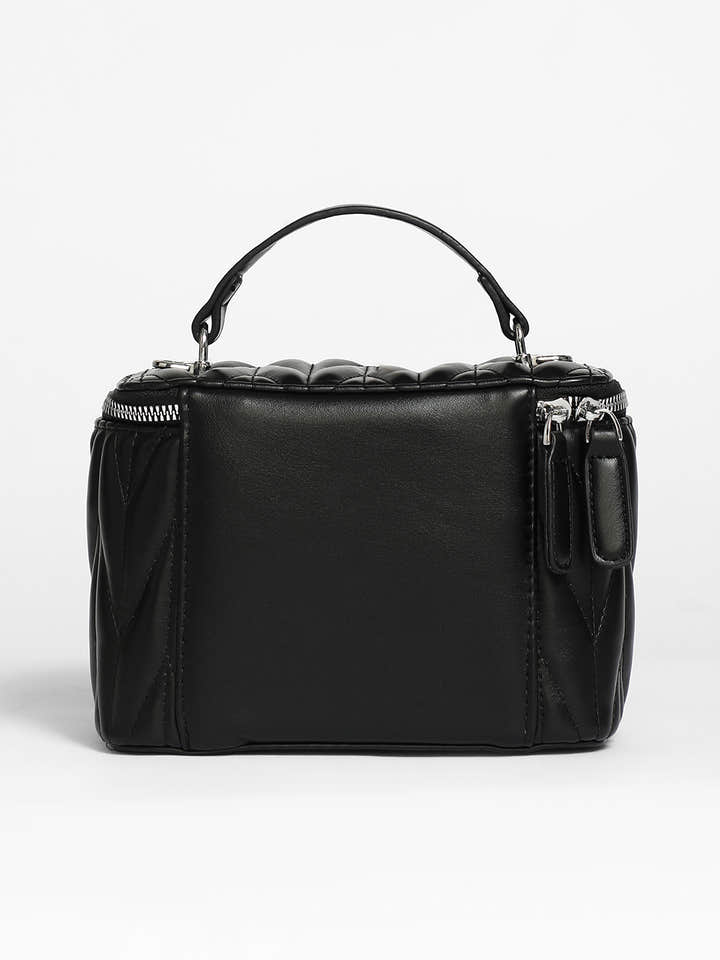 Quilted Box Bucket Bag