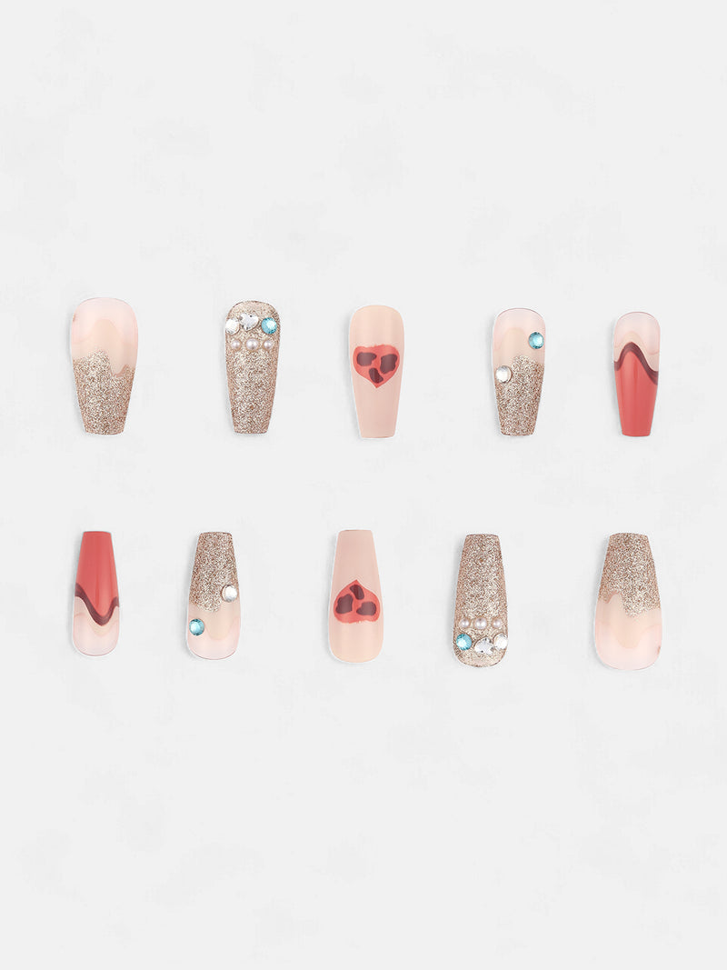 The Astratta Press-On Nails - Salmon Pink
