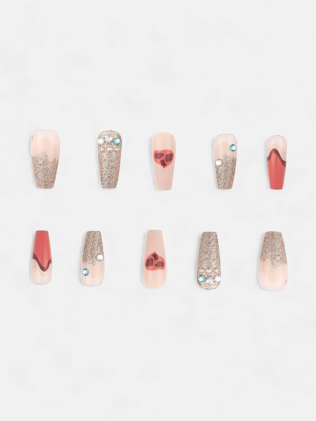 The Astratta Press-On Nails - Salmon Pink