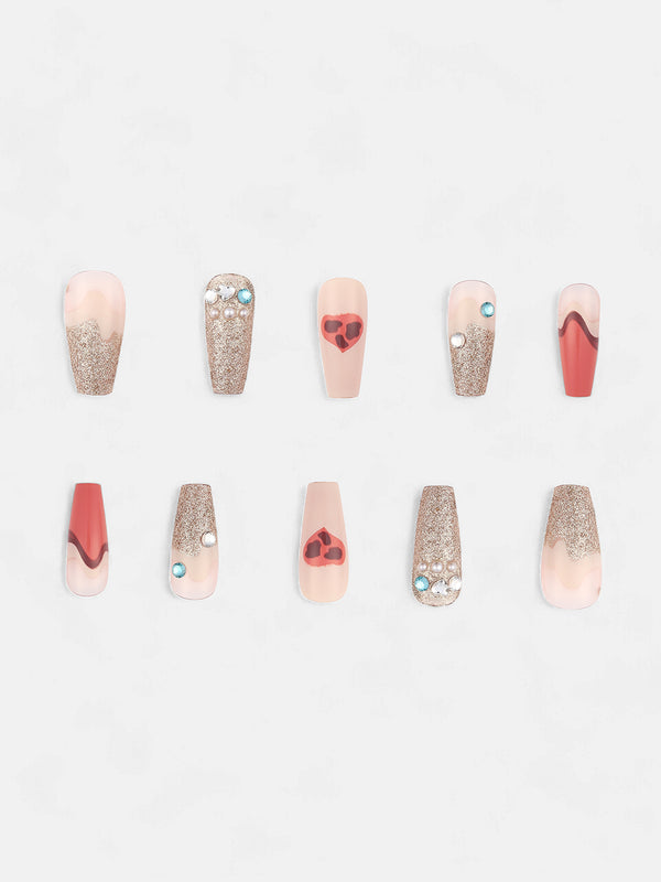 The Astratta Press-On Nails - Salmon Pink