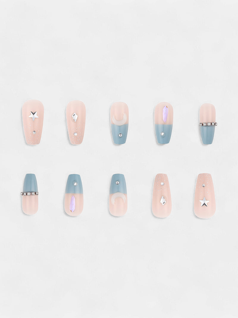 The Celestrial Press-On Nails - Powder Blue